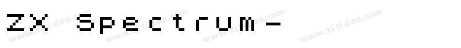 ZX Spectrum字体转换